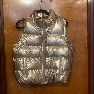 Metallic Puffer Vest